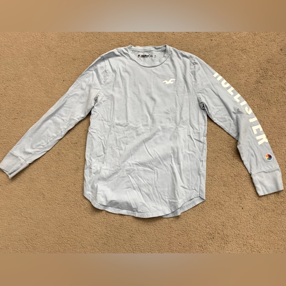 Hollister light-blue gender-neutral long sleeve size medium - Picture 1 of 3